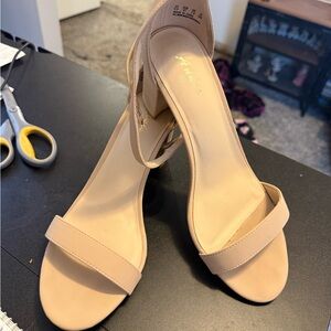 Chic Beige Heels by Anne Michelle